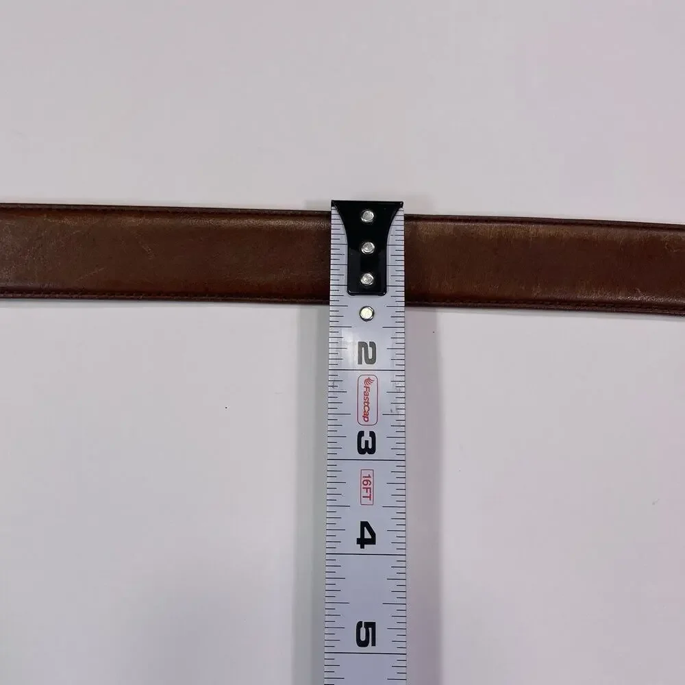 Brooks Brothers Genuine Leather Belt Men’s 42 Brown Made In Italy 1.25”